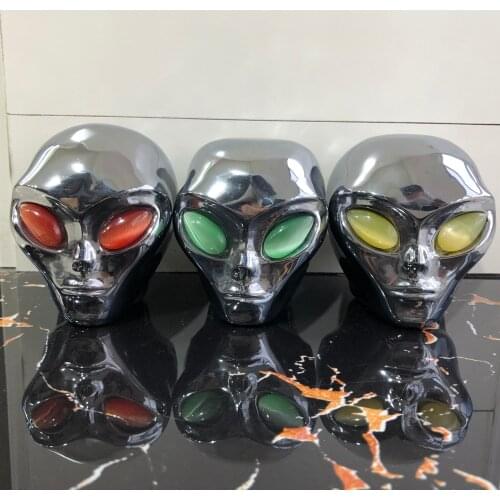 Hematite Aliens Feng Shui Chakra Healing Reiki Quartz Stone Home Decoration Stone Handicraft Decoration Aliens Carvings