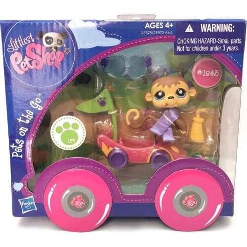 Cute Doll Little Animal Pet 1843 Model Toys Mini Cat Dog Old pet shop With detailed boxed figure collection toys for kids gift