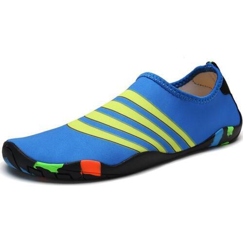 Summer Outdoor Wading Shoes 2019 Men Woman Beach Swimming Hiking Quick-Drying Skin Sock Striped Aqua Shoes Gym Water Shoes