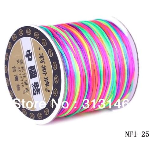 87yard/Lengh,1.5mm Black Shamballa Waxed Nylon Cord,ExquisiteThread For Shamballa Bracelet/Necklace Making,Free Shipping