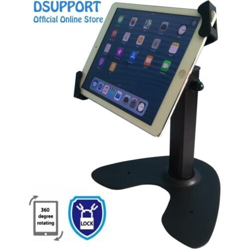 Tablet stand holder deskstand anti-thief for 7-13 inch diagonal metal desktop universal anti-theft stand with lock
