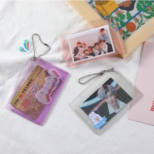 Transparent Women PVC Jelly Bag Mini Money Wallet Bus Credit Card Holder Clear Wallet Ladies Purse