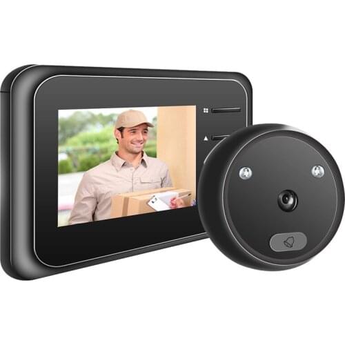 R11 2.4 inch Digital Doorbell IR Night Vision Peephole Door Viewer Camera Door Bell Entry Home Security