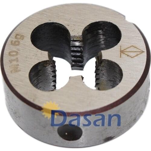 1pc M10 Machine Thread Die Round hss Metric Right Pitch 0.5 0.75 1mm 1.25mm Threading Tool for Lathe Molding Machine