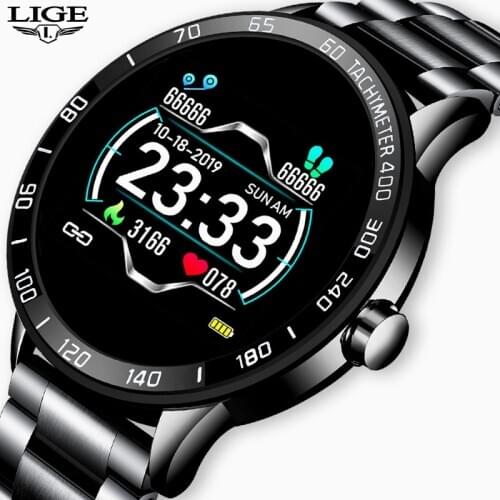 New Smart Watch Men IP67 Waterproof Fitness Tracker Heart Rate Blood Pressure Monitor PedometerFor Android ios Sports smartwatch
