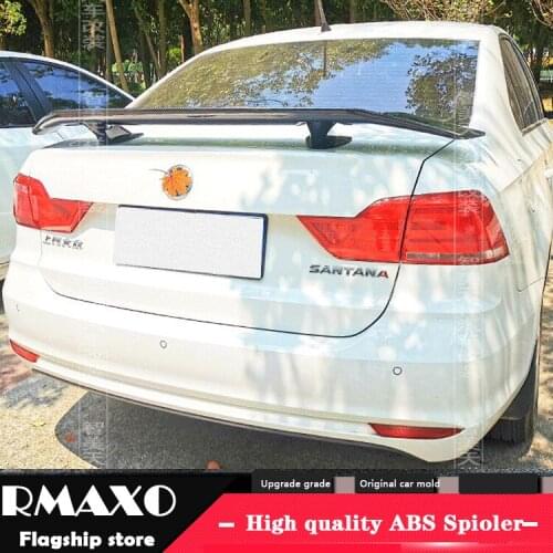 For VW Jetta Sedan Universal TF Spoiler 2012-2018 Jetta Sagitar Spoiler ABS plastic Material Car Rear Wing Color Rear Spoiler