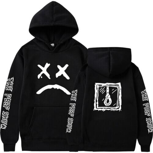Hoodies Sweatshirt Lil Peep Hoody Love lil.peep Happy Smiling Face Print Men Women Pullover Hoodies Hip hop streetwear male tops