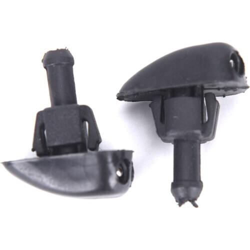 2pcs Universal Plastic Car Glass Window Windscreen Wiper Water Spray Nozzle Jet
