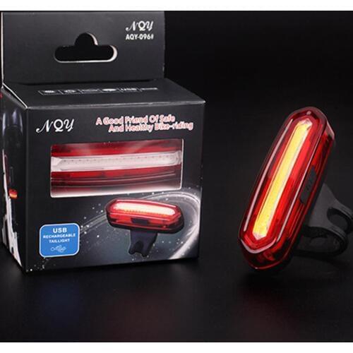 USB Rechargeable COB Rear Bike light Taillight Safety Warning Bicycle Light Front Rear Tail Lamp 4style LED Flash Lights