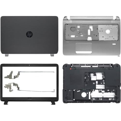 NEW Laptop LCD Back Cover/Front Bezel/Hinges/Palmrest/Bottom Case For HP Probook 450 G2 455 G2 768123-001 AP15A000100 Black