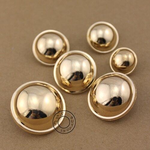 20mm, 20pcs/lot Big size Metal button gold mushroom beautiful buttons overcoat suit buttons, free shipping