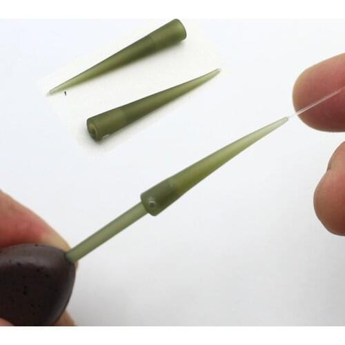 20PCS Fishing Carp Accessories Material for Fluorocarbon Leaders Zig Chod Rig Helicopter Rig Tubing Hook Swivel Connector Sleeve