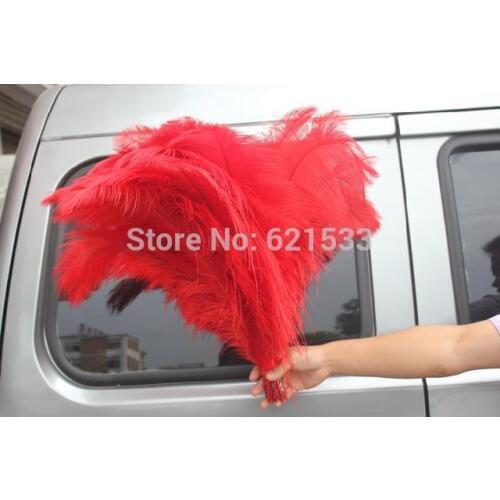 30 Piece 26-28inches 65-70CM red ostrich feather plumes for wedding centerpieces wedding decor party event supply