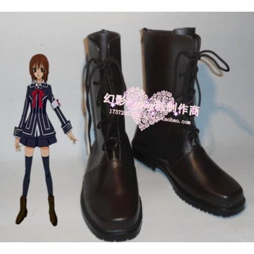 Vampire Knight Yuki Cross Yuki Cosplay Kurosu Kuran Japanese uniform school girls Cosplay pro boots punk shoes