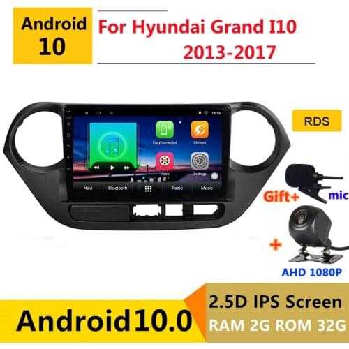Android 10.0 car radio auto stereo for Hyundai Grand i10 2014 2015 2016 2017 navigation GPS DVD Multimedia Player