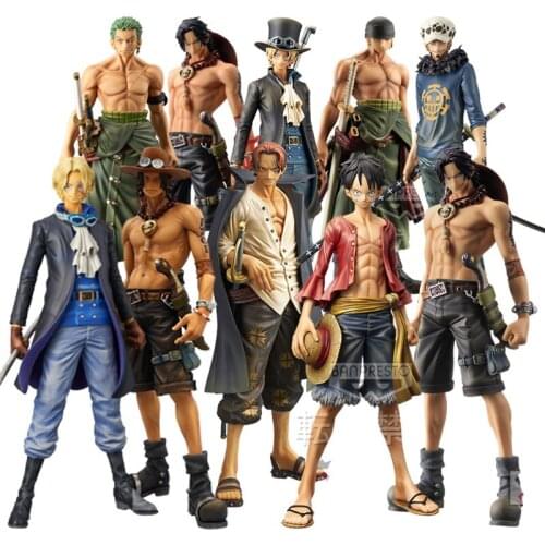 Bandai ONE PIECE MSP Roronoa Zoro Portgas D Ace Monkey D. Luffy Shanks Sabo Trafalgar Law Action Figure Ornament Model Toys