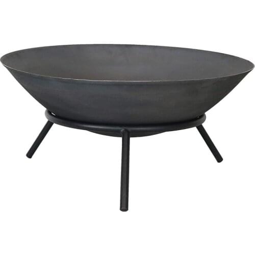55x55 cm Steel Large Fire Bowl Cast Iron Firepit Garden Fireplace Outdoor Fire Pit for Garden Patio Terrace Camping Heating