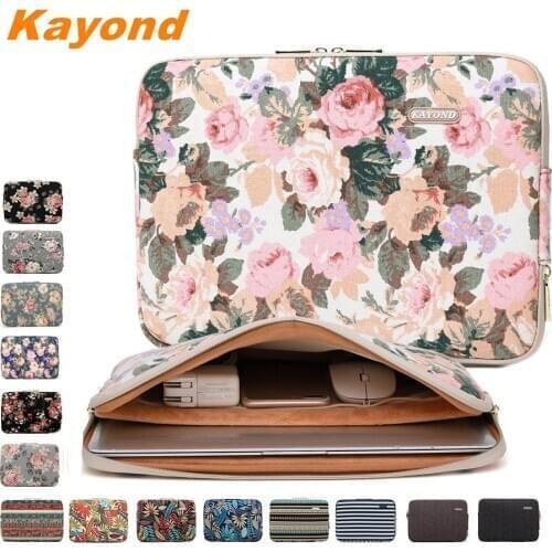 Kayond Brand Laptop Bag 11,12,13,14",15,15.6",17",13.3 inch,Canvas Lady Man Sleeve Case For Macbook Air Pro Notebook,Dropship