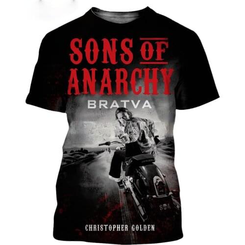 Son Of Anarchy Men /women New Fashion Cool 3D Printed T-shirts Harajuku Style Tshirt Streetwear Summer Tops Dropshipping