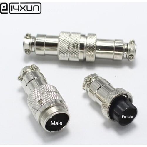 1set GX20 2P 3P 4P 5P 6P 7P 8P 10P 12P 20P Male & Female Butt Joint Connector Kit M20 Aviation Plug Interface