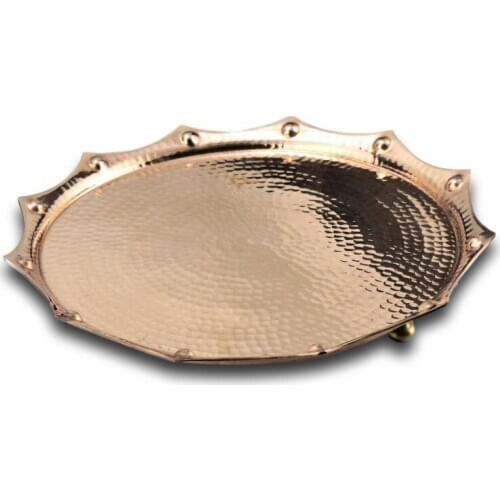 Square Copper Red Tray 34 cm