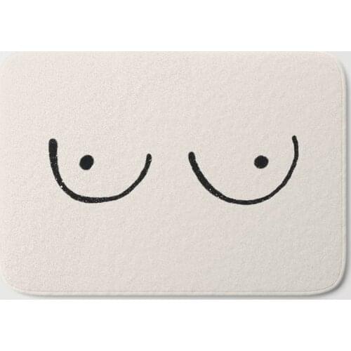 Anti-slip Boobs Art Bath Mat Bathroom Kitchen Bedroon Floor Mat Home Entrance Rugs Kids Prayer Mat 40*60cm
