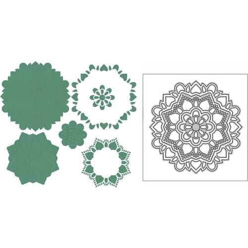 New Floral Snowflake Doily Craft Embossing Mold 2021 Metal Cutting Dies for DIY Decor Scrapbooking Album Card Making No Stamps