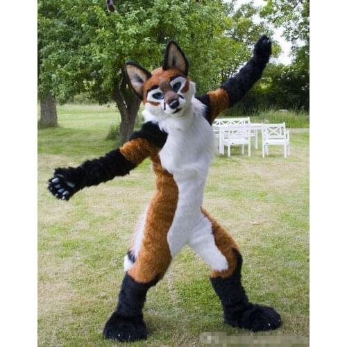 OISK Custom-made Fox Wolf Fursuit Mascot Costumes OUtfits Halloween Performance Birthday Fancy Party Dress Costume