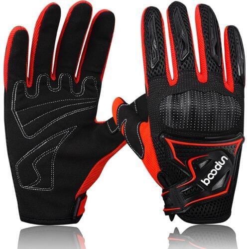 Boodun Summer Motorcycle Gloves Breathable Touch Screen Outdoor Mountain Climbing Moto Bike Off-road Motorbike Motocross Gloves