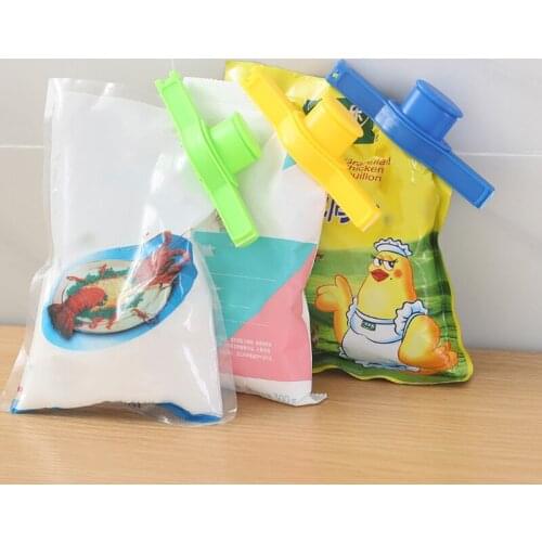 Food Sealing Clip with Discharge Nozzle Reusable Portable Tool for Home Kitchen SAL99