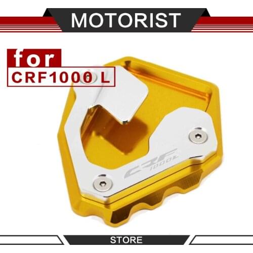 Motorcycle Kickstand Extension Plate Foot Side Stand Enlarge Pad For HONDA CRF1000L HONDACRF1000L CRF 1000L CRF1000 L
