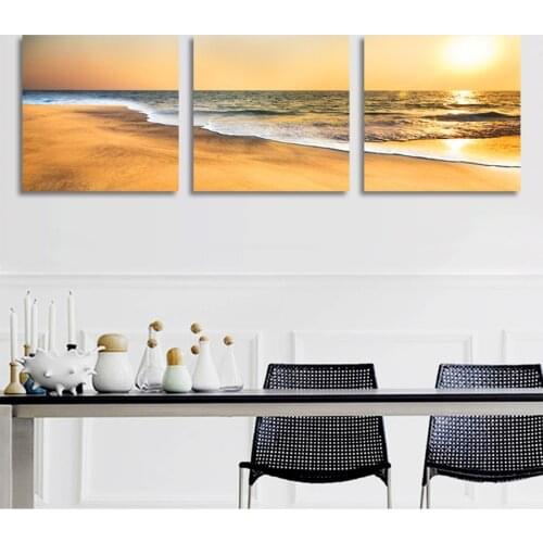 Nordic Poster Sea Twilight Landscape Decorative Painting Living Room Home Wall Art Posters and Prints No Frame Canvas Pictures