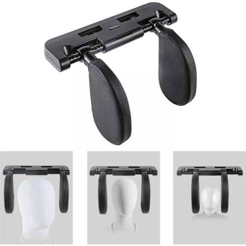 Adjustable Car Seat Headrest Pillow Head Neck Support Pad Leather Cushion Travel Sleeping Sides Both N9X5