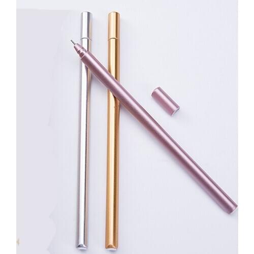 0.5MM Metallic Gel Pen Cute Creative Water Pen Black Signature Pen Office Supplies Smooth Writing Promotional neutral Pen
