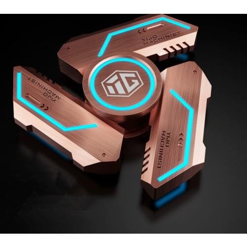 Permanent Glow Fidget Spinner Hand Spinner Alloy Material Long Rotation High Speed EDC Child Adult ADHD Stress Relief Toy Gift