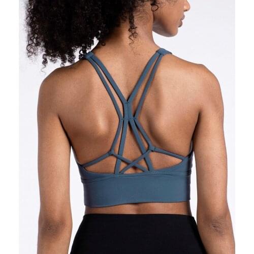 Sports Bra Padded High Impact Support High Quality Women Gym Tank Top Push Up Yoga Underwear Bra Fitness Workout Vest