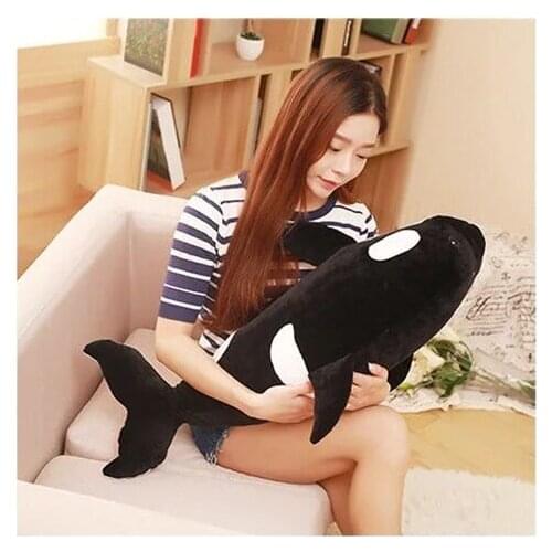 Middle plush Killer whale toy lovely killer whale pillow doll gift about 80cm 2604