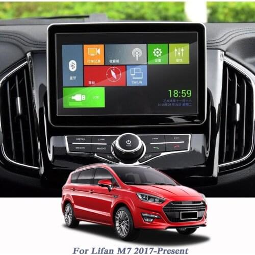 8/9Inch Car Styling GPS Navigation Screen Protect Glass Film For Lifan M7 2017-Present Sticker Auto Internal Accessories