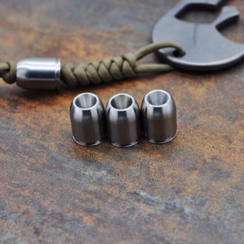 Titanium Knife Pendant IN Titanium TC4 Umbrella Rope key Rendant EDC Tool Outdoor Camping Pocket Tool