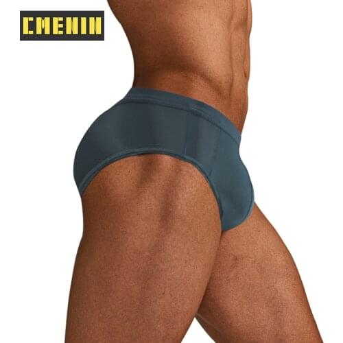 NEW Polyester Gay Panties Jockstrap Mens Briefs Low Waist Innerwear Sexy Man Underwear Brief Men Underpants Tanga U Pouch CM808