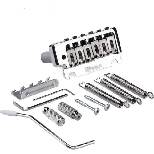 Wilkinson 52,5mm Blocco Completo ST Ponte Tremolo Pop-in Leva 2 Pivot per American Standard or Professional Fender Strat Cromato