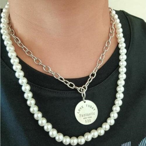 Женские ожерелья из жемчуга Zalzyywb China At AliExpress