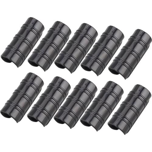 Greenhouse Plant Supplies Plastic Fixture Heavy Duty Firmly Black Alloy 10pcs Snap-on Clamps