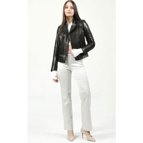 2021 Trendy Design Genuine Leather Jacket Women %100Natural Sheepskin Shearling New Fashion Autumn Spring Short Different Colors