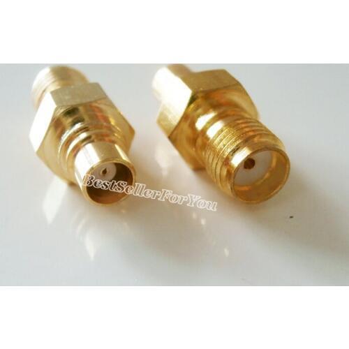 1PCs Adapter SMA Female Jack To MCX Female RF Connector Straight Gold Plating F/F