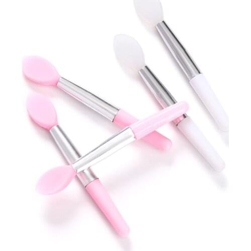 10pcs Silicone Lip Makeup Brushes Lip Gloss Applicator Disposable Lip Brushes Cosmetic Eyelash Brush Make Up Brushes Tools