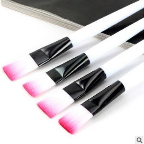 120pcs/lot White Pole Mask Cosmetic Brush Soft Hair Foundation Brush Traceless Make-up Appliances Cosmetic Tools HA494