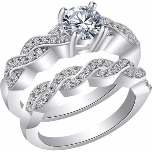 2021 Plated Geometric Sale New Jewelry Anillos Crown Rings Charm Crystal From Austrian For Women silver