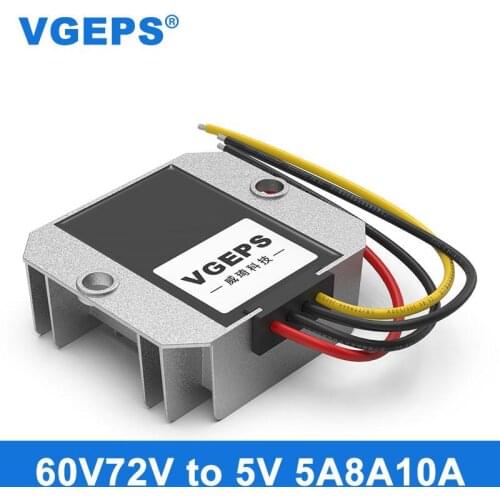 36V48V60V72V to 5V DC power supply voltage regulator module 20-85V down 5V electric vehicle waterproof converter