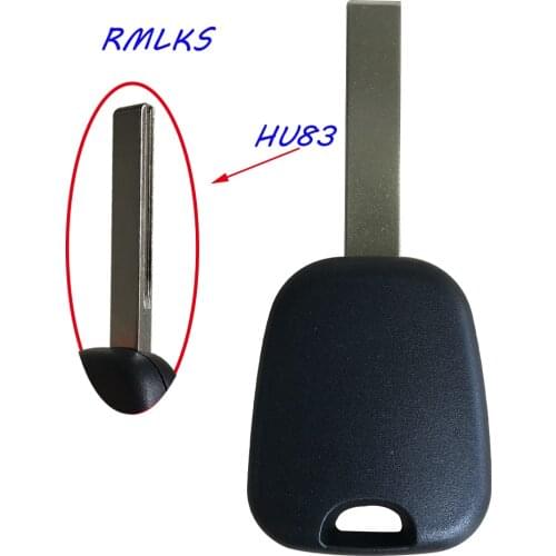Transponder Auto Car Key Cover Replacement Case for Peugeot for Citroen C2 HU83 Groove blank key blade no chip